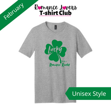 Load image into Gallery viewer, Lucky to be a Romance Reader T-shirt
