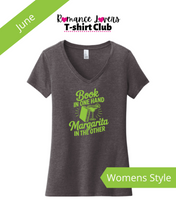 Load image into Gallery viewer, Book in One Hand Margarita in the Other T-shirt