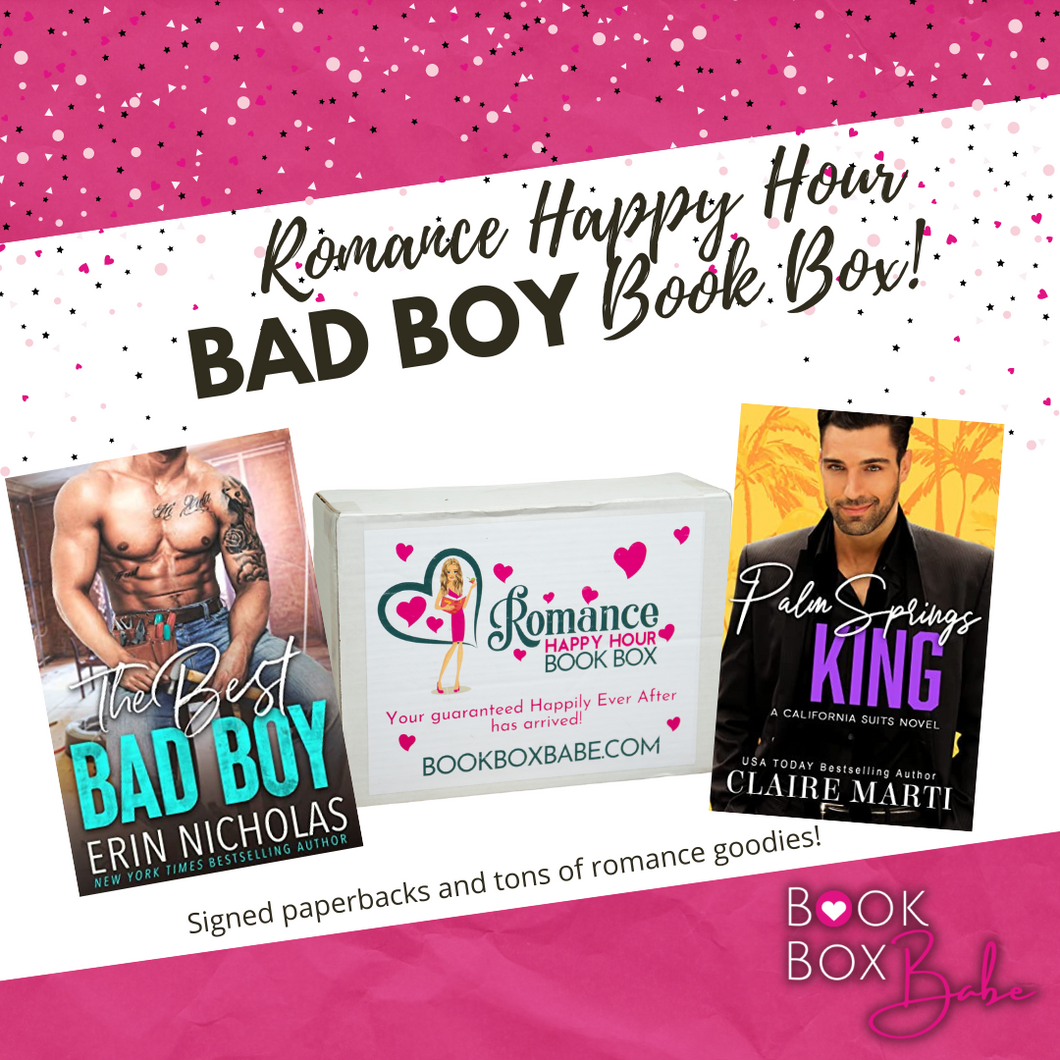 Romance Happy Hour Bad Boy Book Box